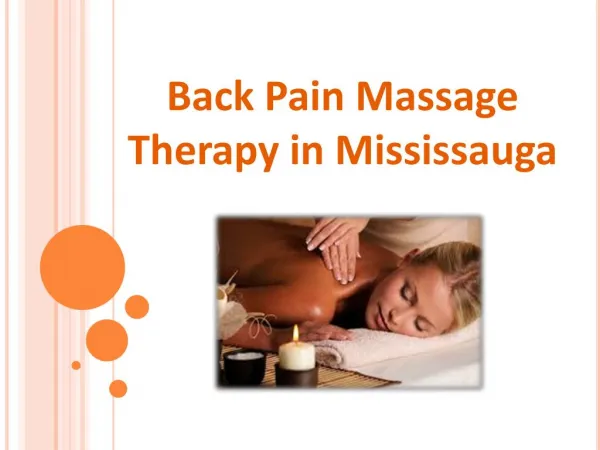 Back Pain Massage Therapy in Mississauga