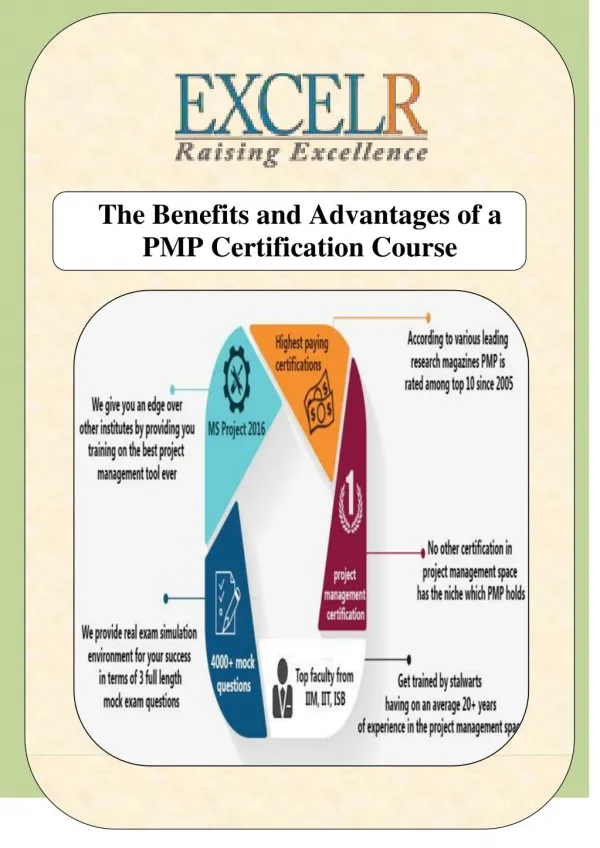 The Benefits and Advantages of a PMP Certification Course