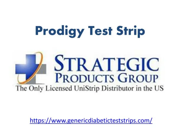 Genericdiabeticteststrips-Prodigy Test Strip