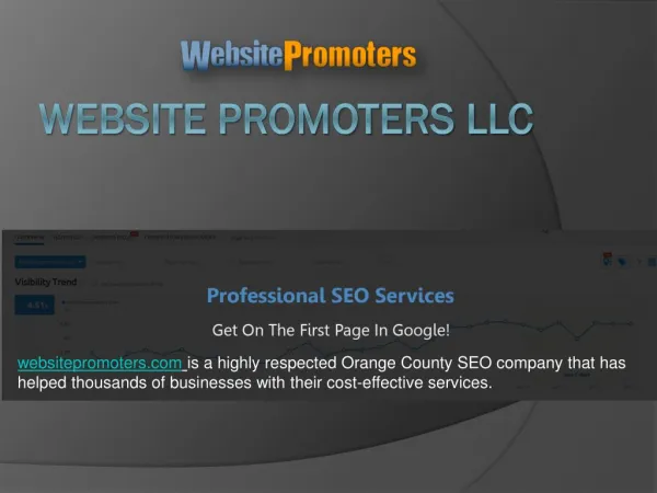 Are you looking for an Orange County SEO Company - websitepromoters.com