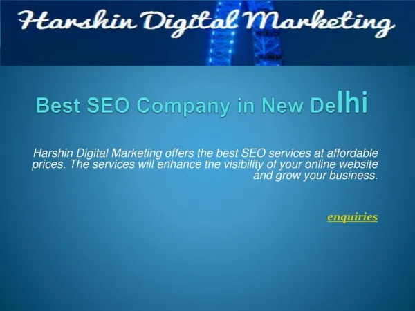 Harshin Digital Marketing - Best Seo Services In Delhi