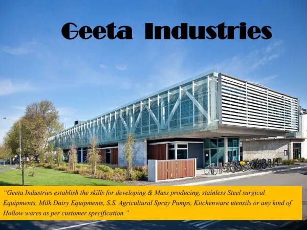 Stainless Steel Funnel - Geeta Industries