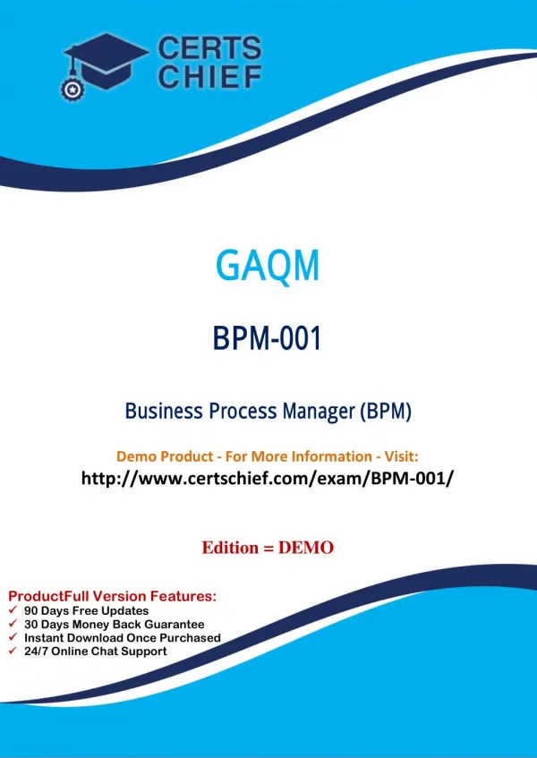 BPM-001 Certification Practice Test