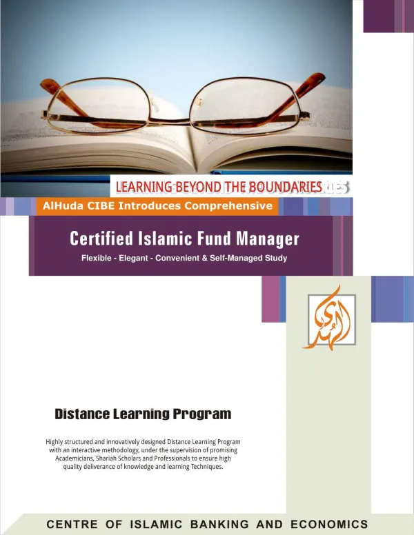 AlHuda CIBE-Certified Islamic Fund Manager