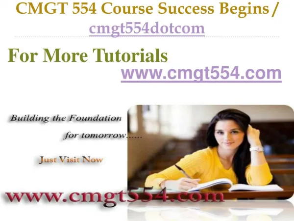 CMGT 554 Course Success Begins / cmgt554dotcom