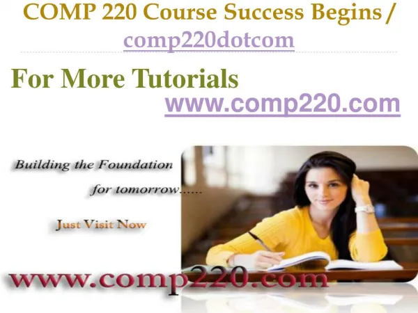 COMP 220 Course Success Begins / comp220dotcom