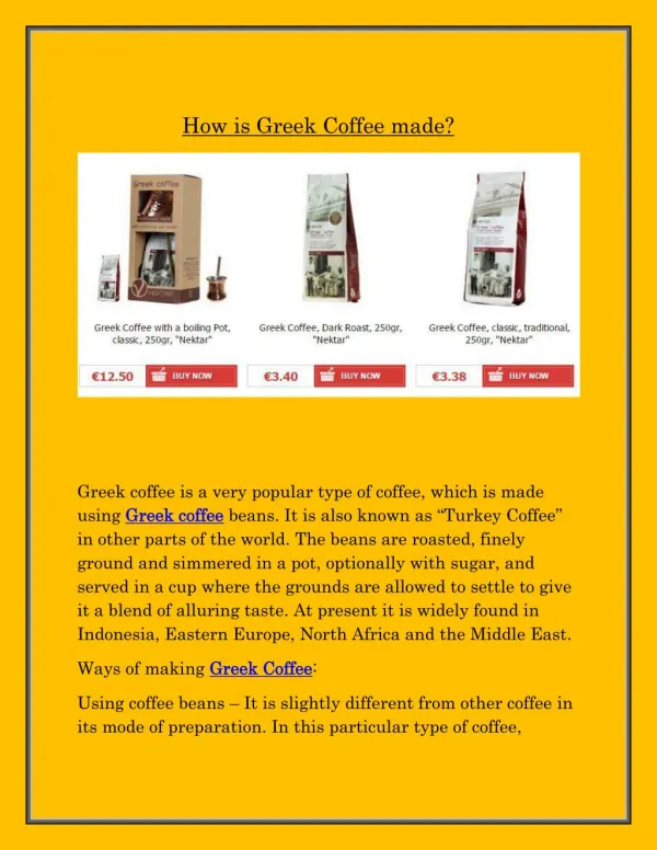 Greek Coffee | greek-e-foodmarket.com
