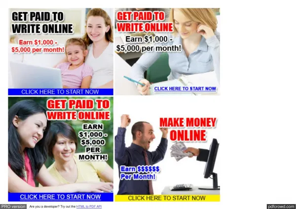 Get Paid to Write Online - Earn $1000 - $5000 Per Month