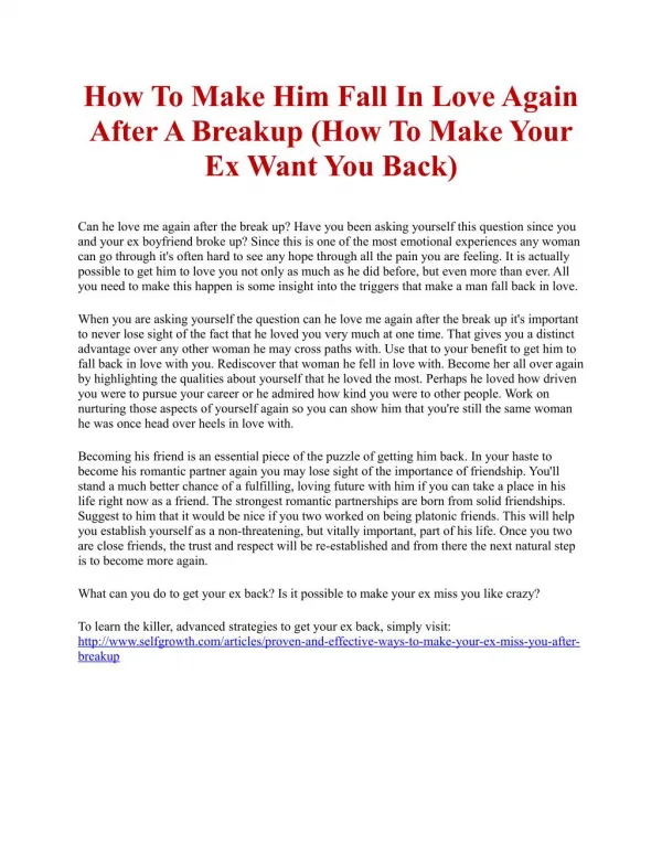 How To Get A Guy Back That You Broke Up With