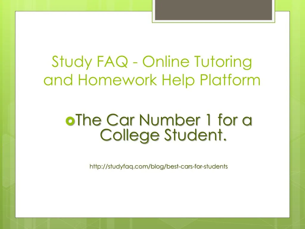 study faq online tutoring and homework help platform