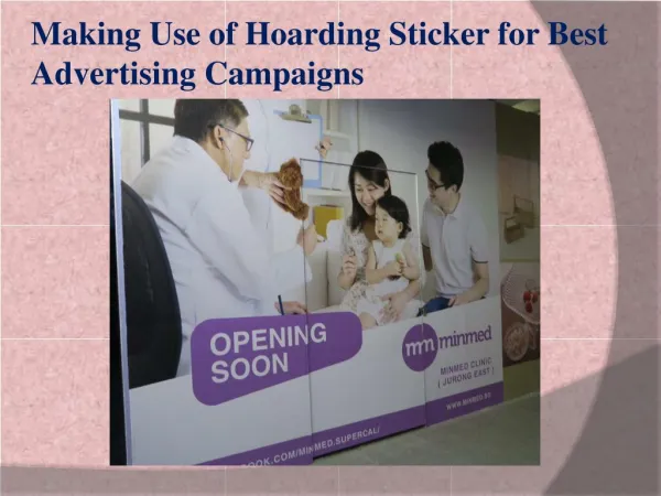Singapore Hoarding Sticker