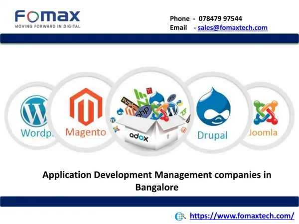 Application Development Management companies in Bangalore