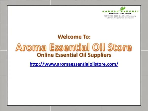 Essential Oils Store - Pure and Organic Essential Oil Suppliers in India