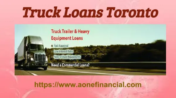 Truck Loans Toronto