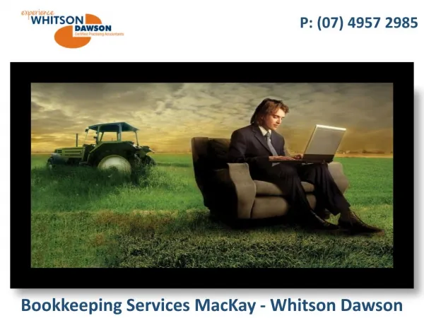 Bookkeeping Services MacKay - Whitson Dawson