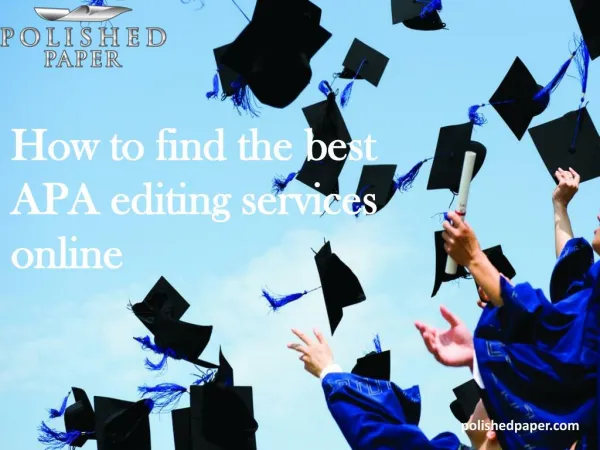 How to find the best apa editing services online