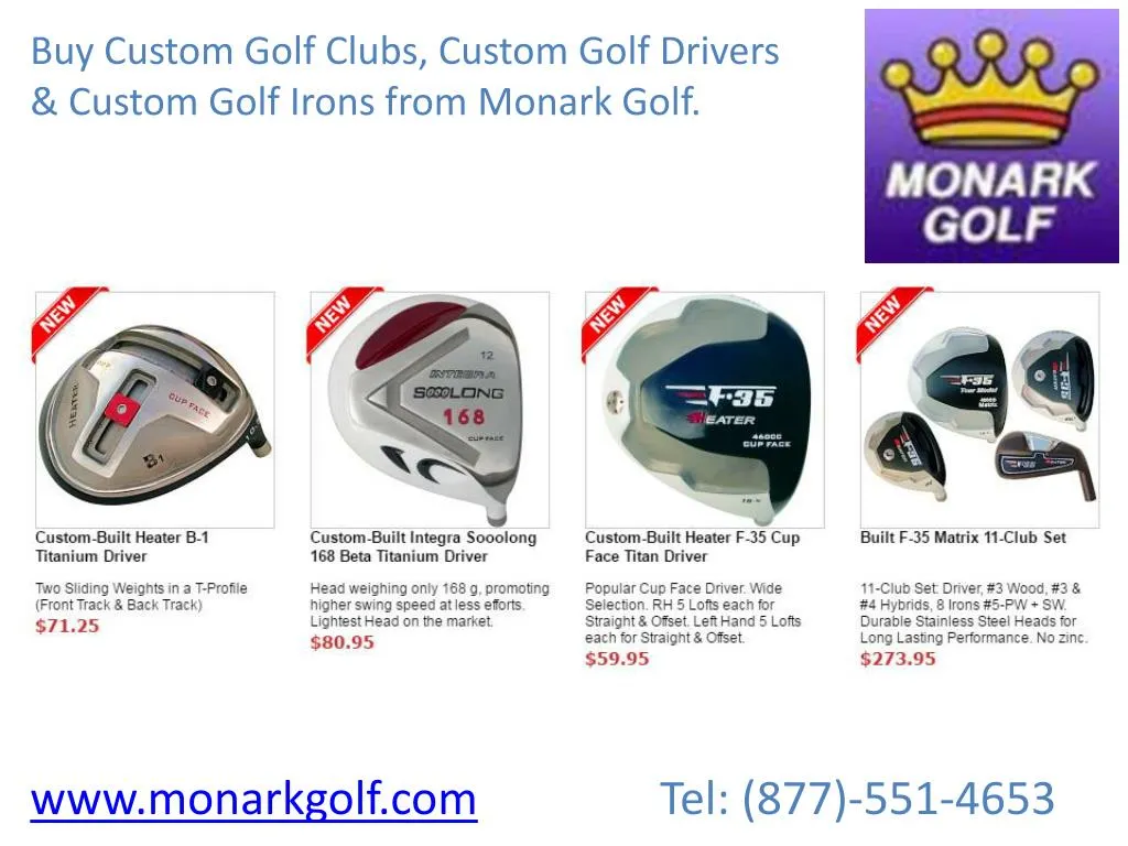 buy custom golf clubs custom golf drivers custom golf irons from monark golf