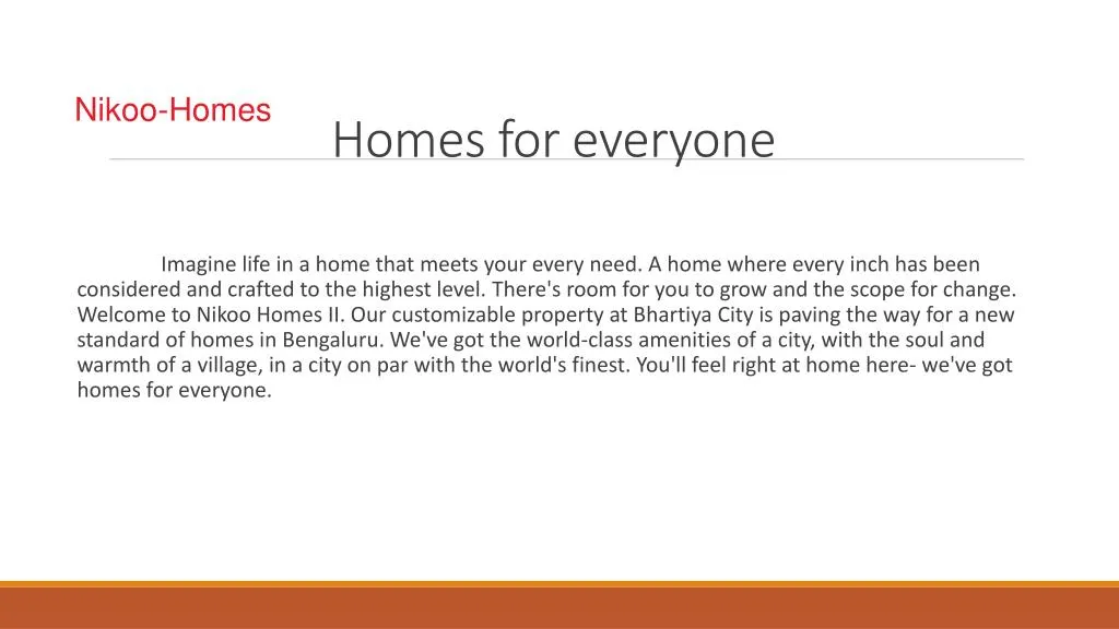 homes for everyone