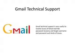 Gmail technical support (24*7) - slide 1