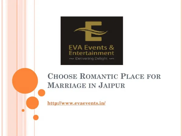Choose Romantic Place for Marriage in Jaipur