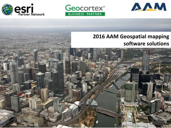 2016 AAM Geospatial mapping software solutions – GEOCIRRUS