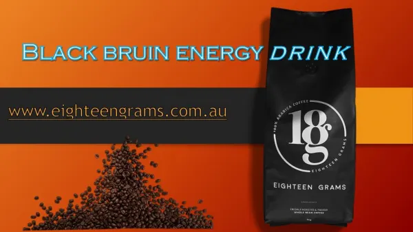Black bruin energy drink