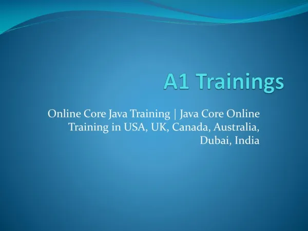 Online Core Java Training | Java Core Online Training in USA, Uk, Canada, Australia, Dubai, India