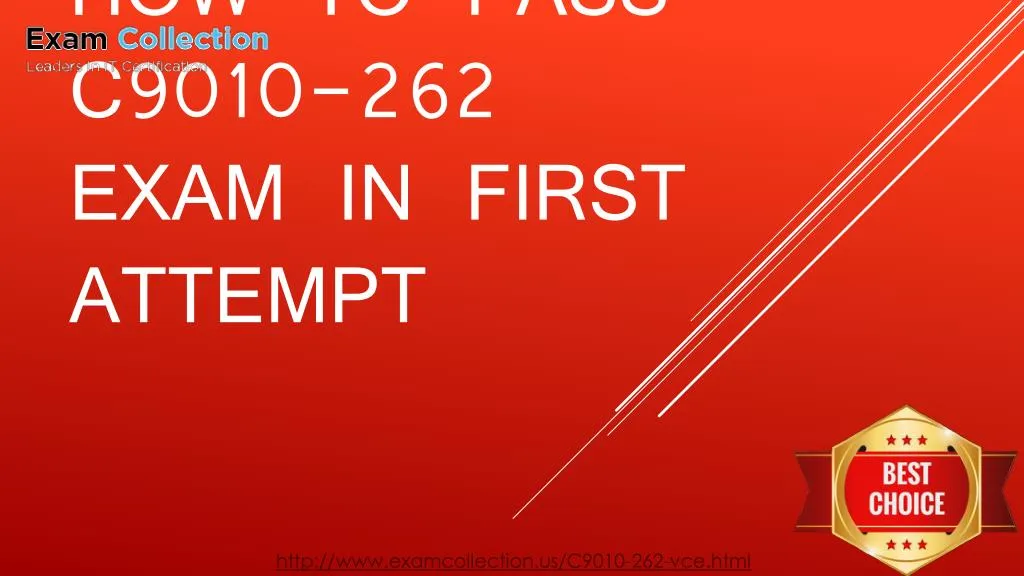 how to pass c9010 262 exam in first attempt