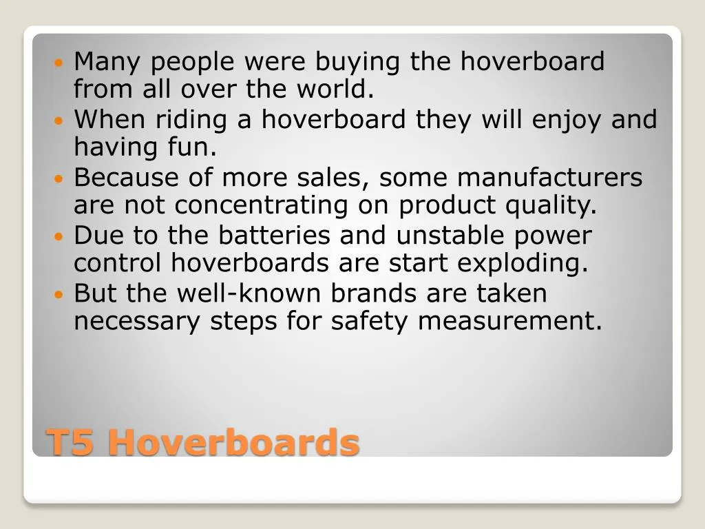 t5 hoverboards
