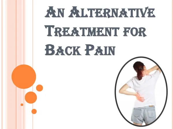 Chiropractors for Back Pain is an Alternative Treatment