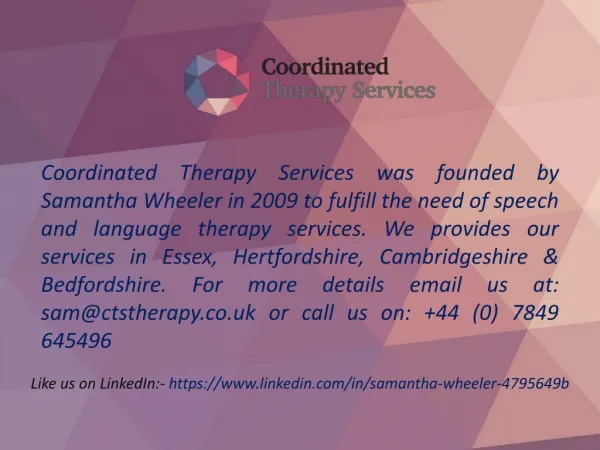 Private Occupational Therapy in the UK – Coordinated Therapy Services