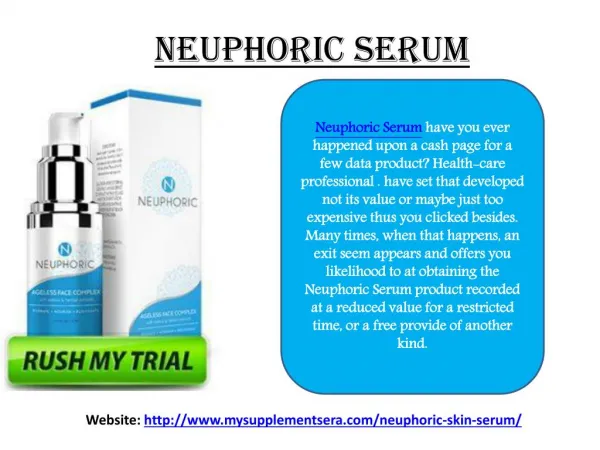 Glow your Skin with Neuphoric Serum