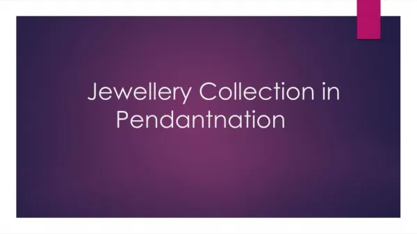 Jewellery Collection in Pendantnation