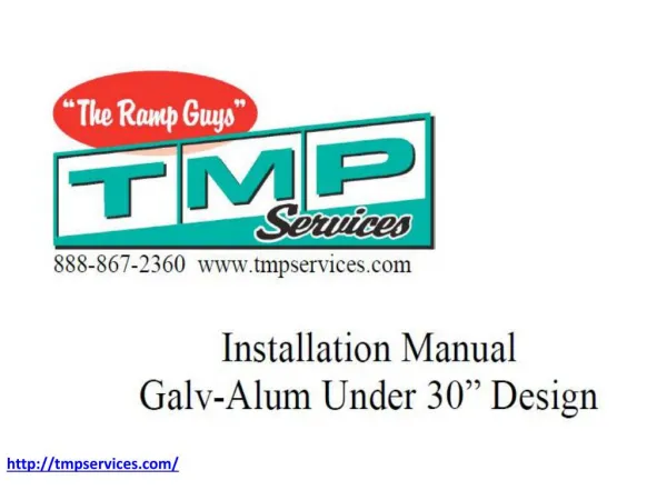 Installation Manual Galv-Alum