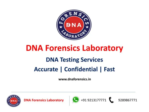 DNA Testing In India