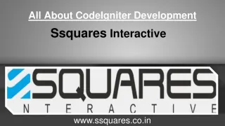 CodeIgniter Development--All About CodeIgniter Development - slide 1