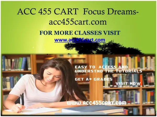 ACC 455 CART Focus Dreams-acc455cart.com