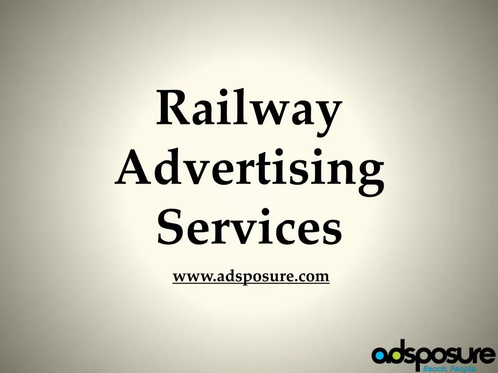 railway advertising services