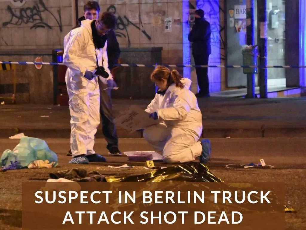 suspect in berlin truck assault shot dead