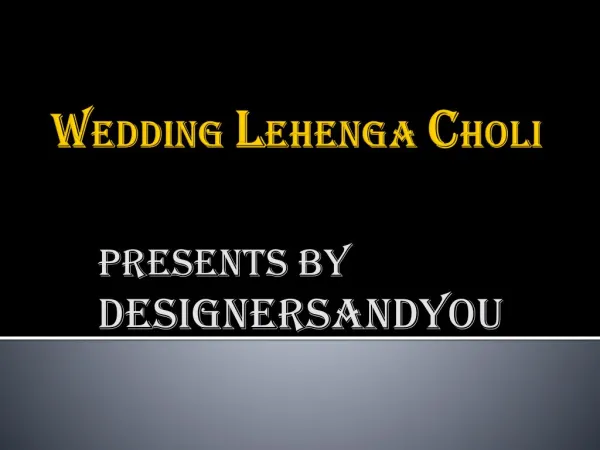 Latest Wedding Lehenga Choli Collection | Designer Lehenga Designs 2016-2017.