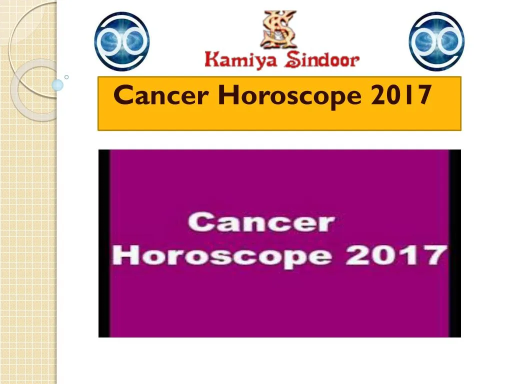 cancer horoscope 2017