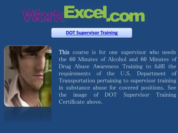 DOT Supervisor Training
