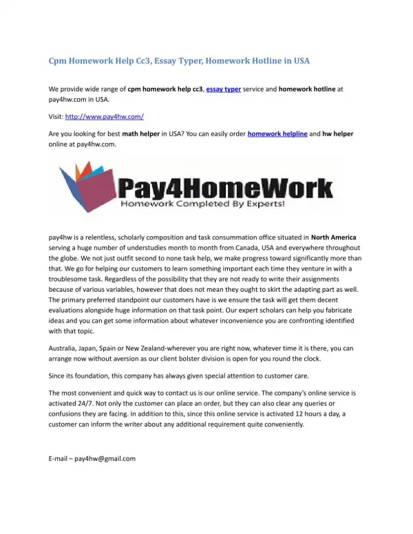 Cpm Homework Help Cc3, Essay Typer, Homework Hotline in USA