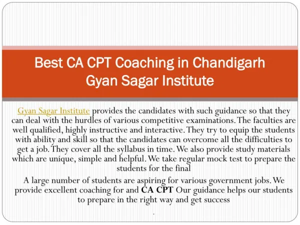 Best ca cpt coaching in Chandigarh|ca cpt coaching in Chandigarh
