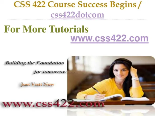 CSS 422 Course Success Begins / css422dotcom