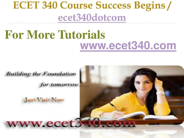 ECET 340 Course Success Begins / ecet340dotcom