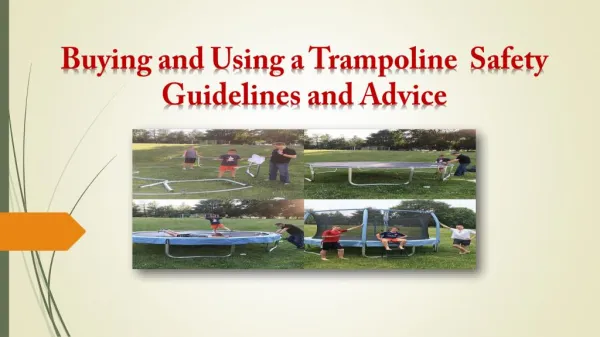 Buying and Using a Trampoline