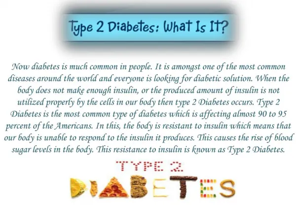 A Statistical Article on the Epidemic is Diabetes