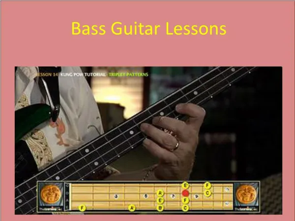 Bass Guitar Lessons