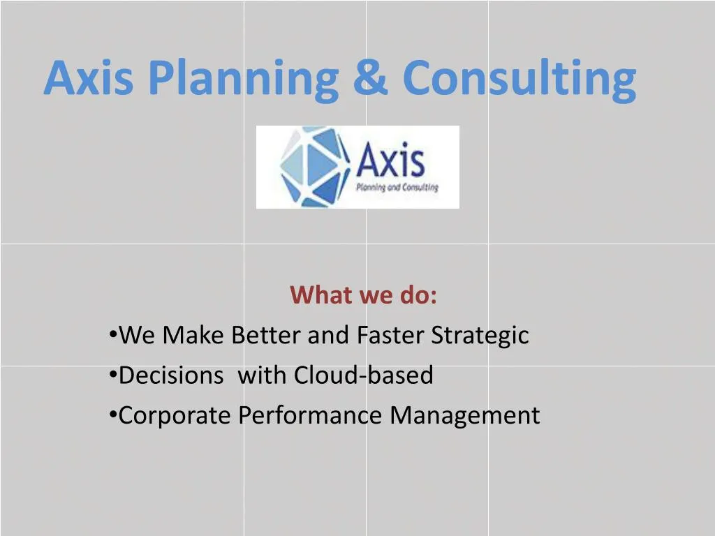 axis planning consulting